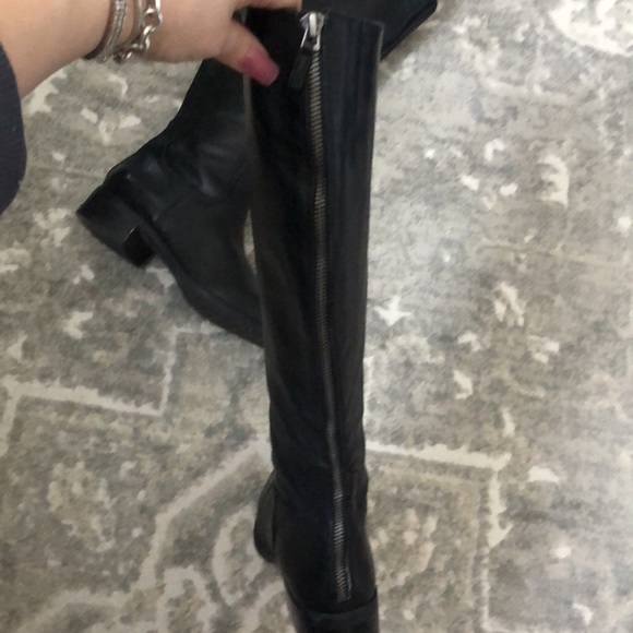 FRANCO SARTO Crane Black Leather Boots - Picture 4 of 13